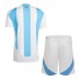 Argentinien Replik Heimtrikot Kinder Copa America 2024 Kurzarm (+ Kurze Hosen)